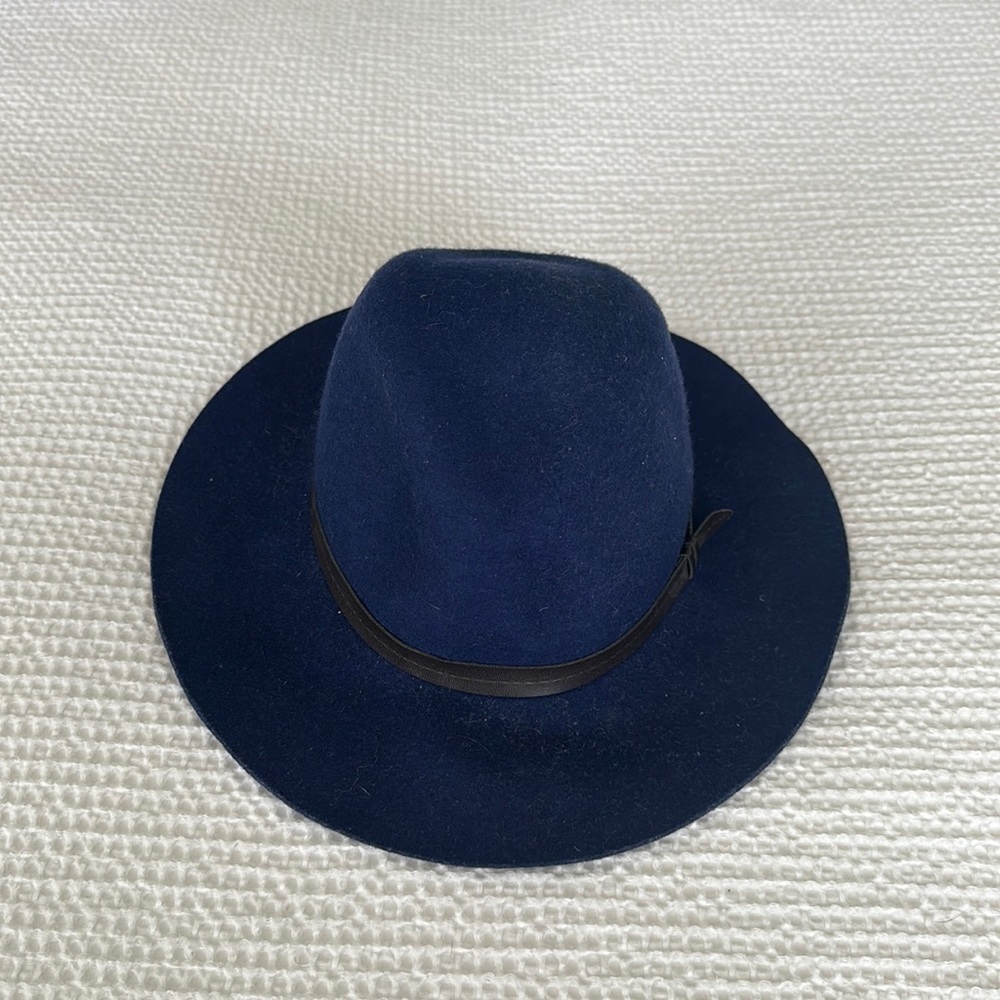 Blue Felt Ecote Hat